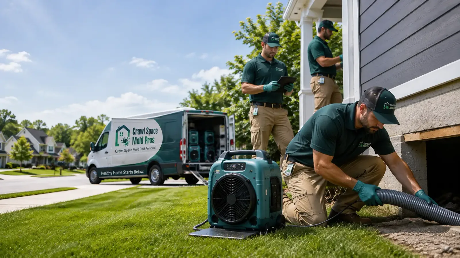 Crawl Space Mold Removal in Huxley, IA